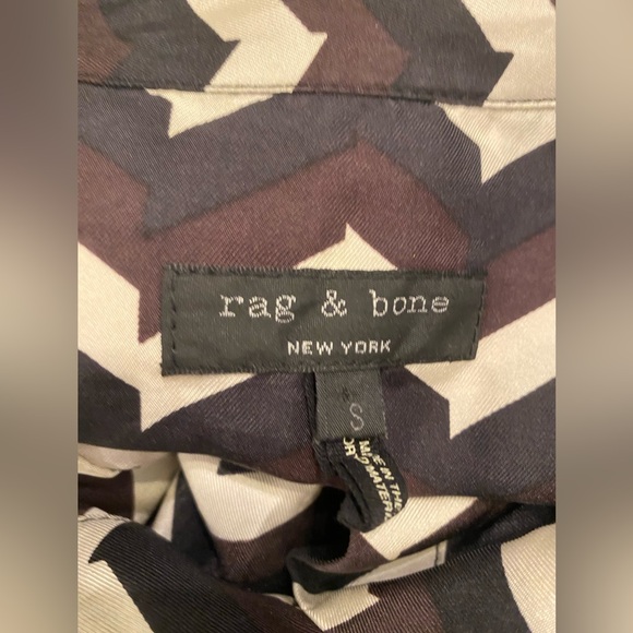 rag & bone chevron print button down - Picture 2 of 4
